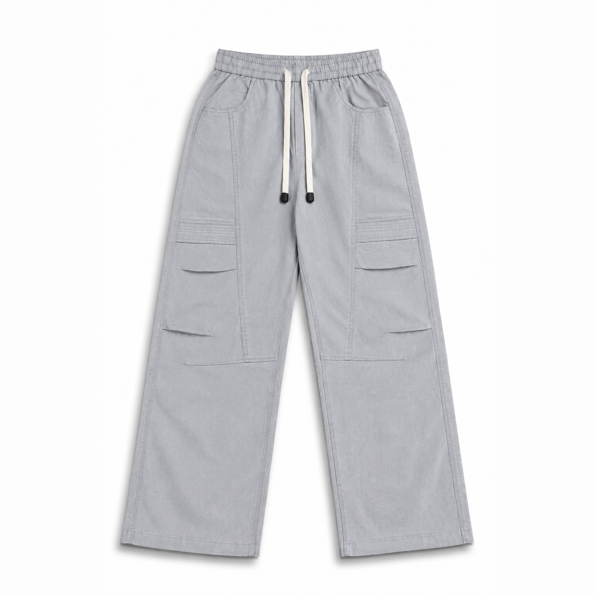 Baggy Fit Textured Trousers - Image 4