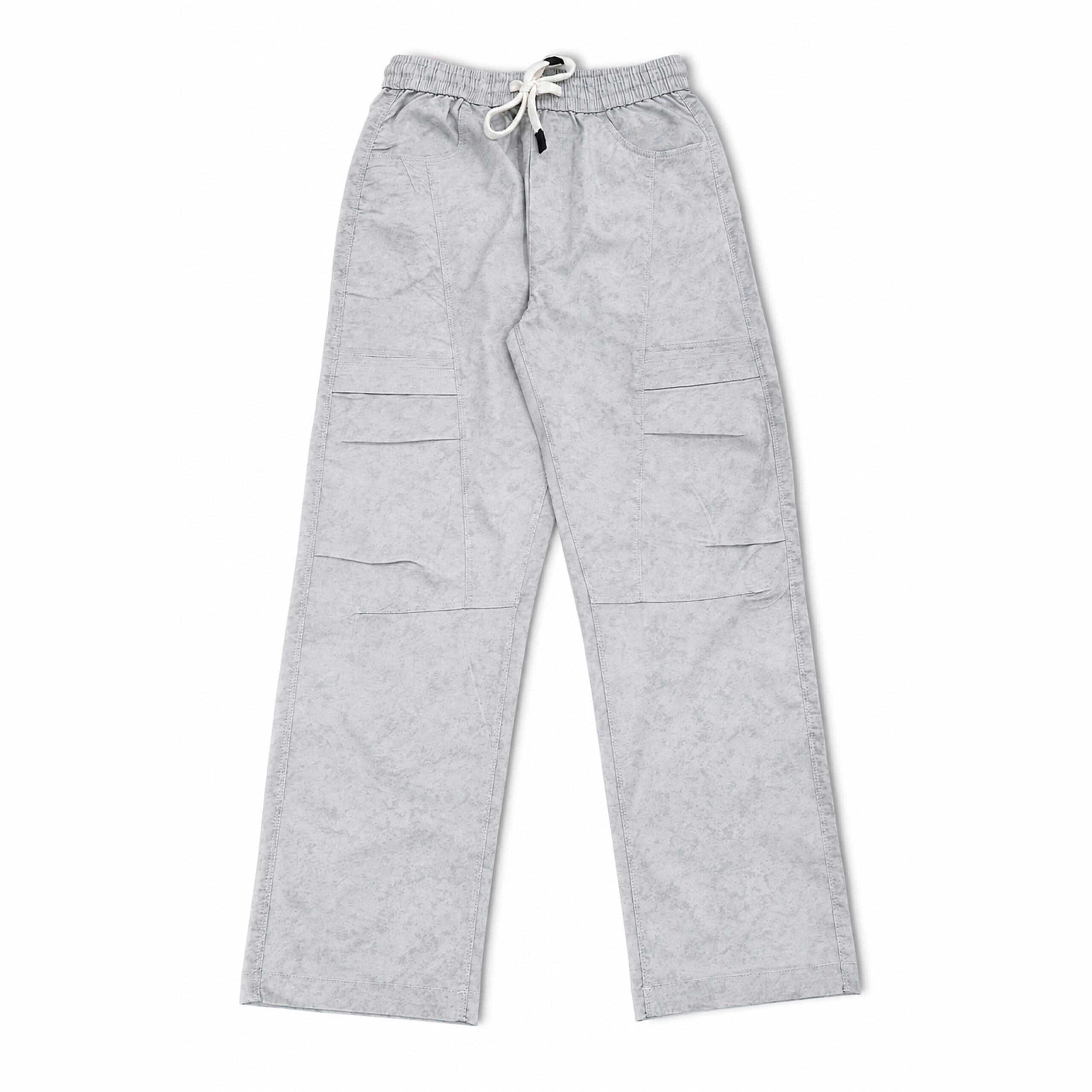 Baggy Fit Textured Cotton Trousers - Image 8