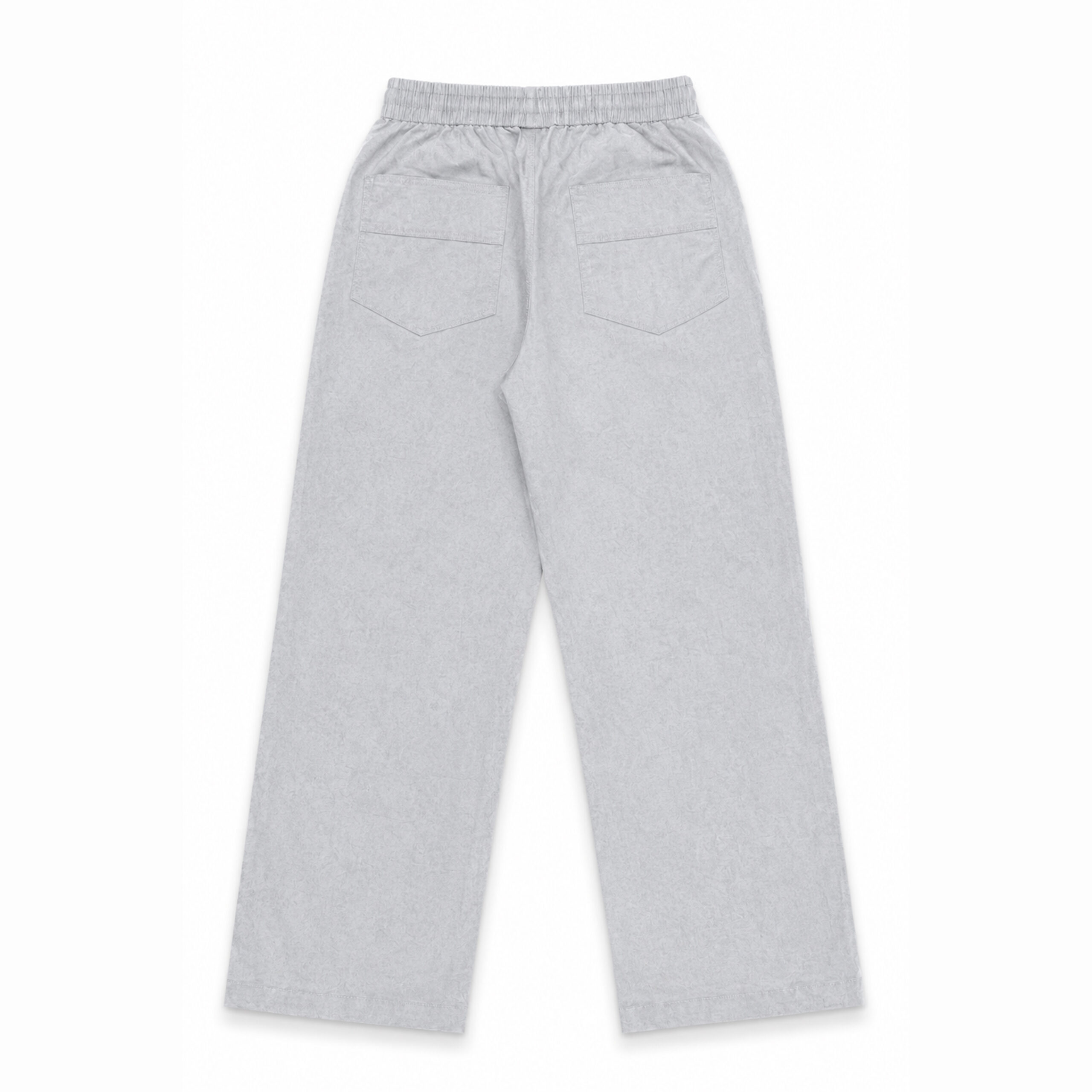 Baggy Fit Textured Cotton Trousers - Image 2