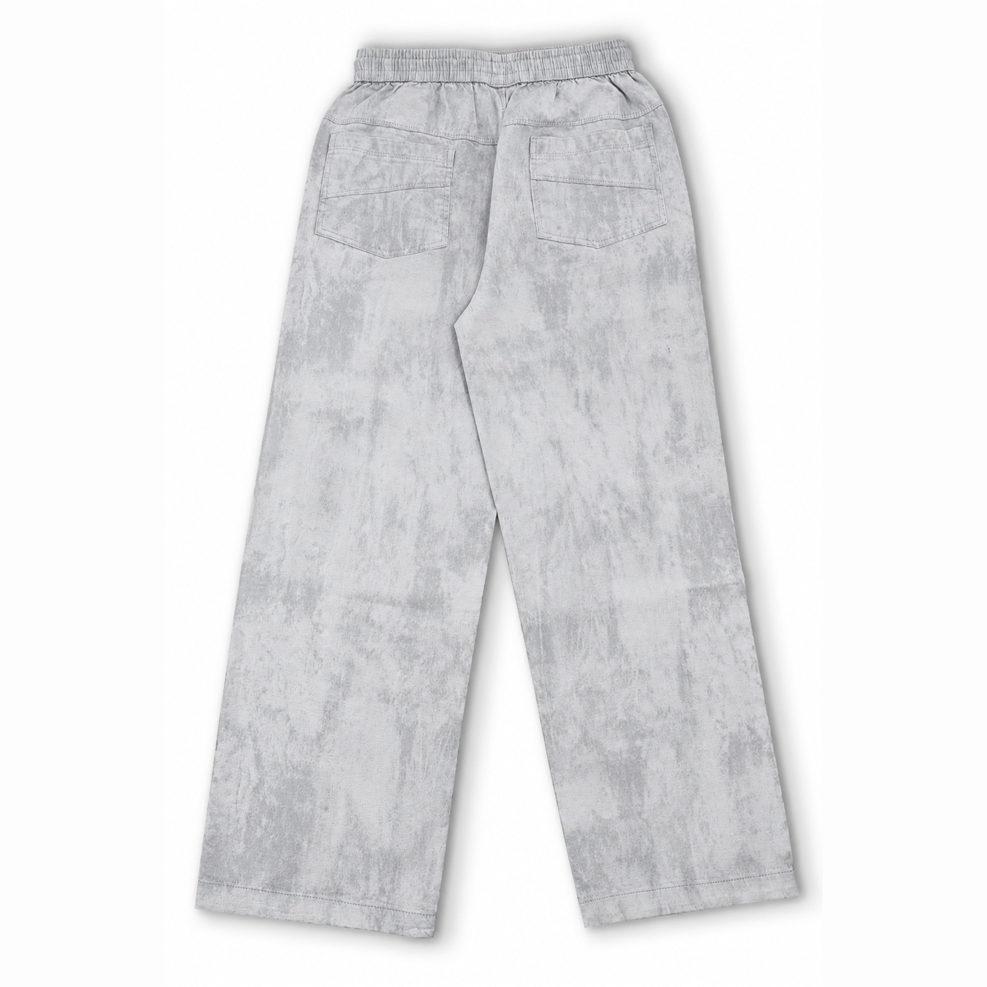 Baggy Fit Textured Cotton Trousers - Image 4