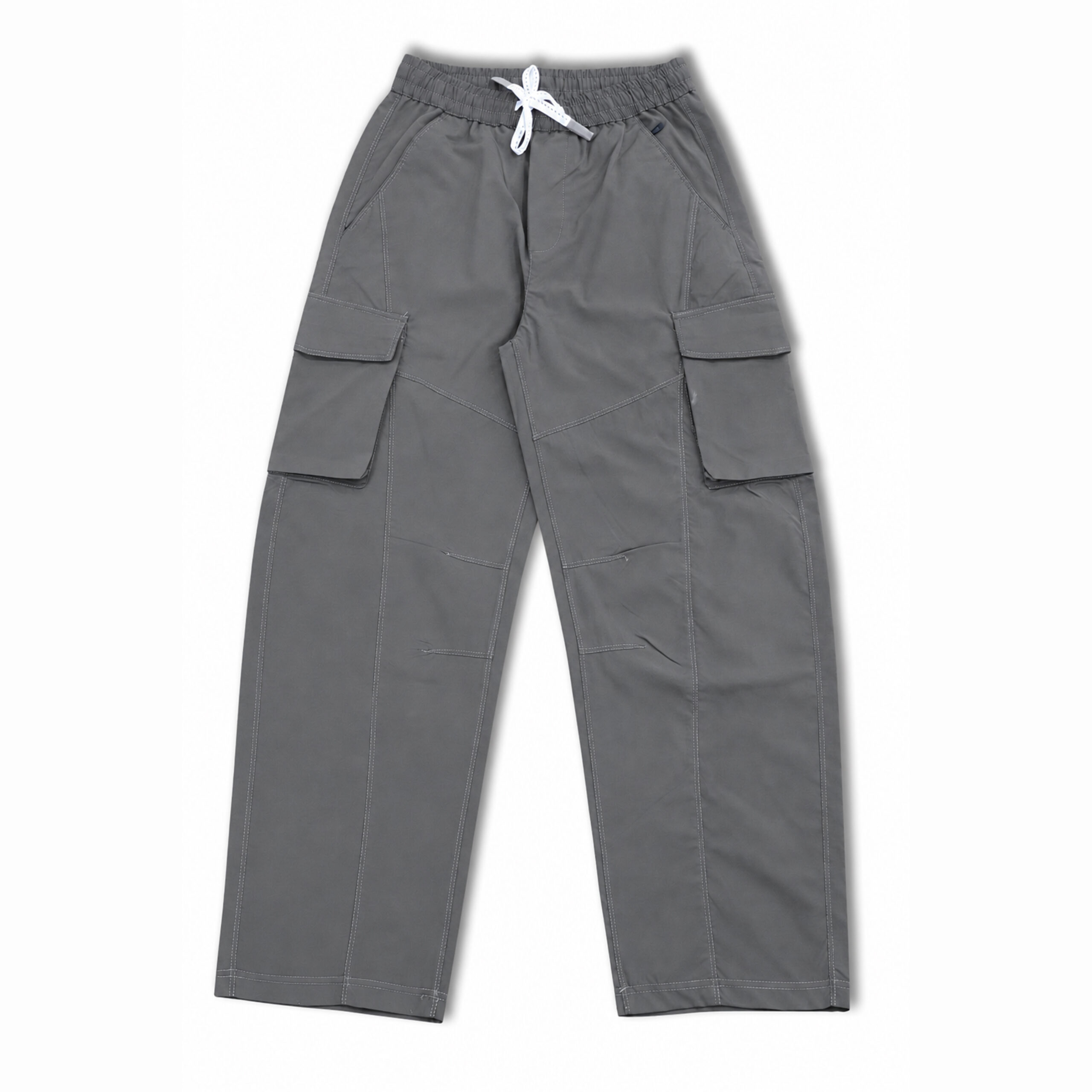 Baggy Fit Cargo Nylon Trousers - Image 12