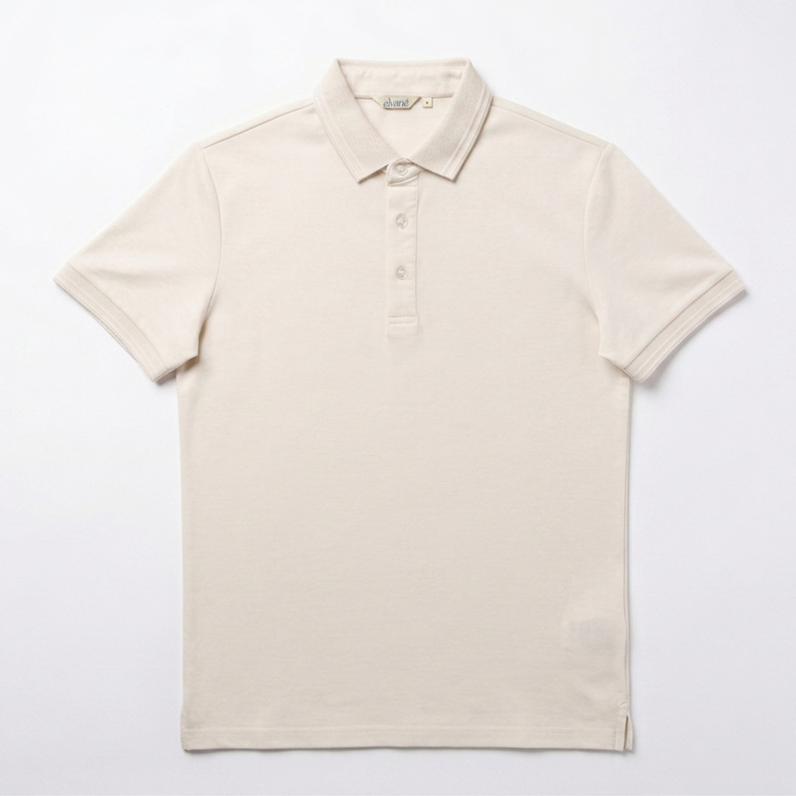 PEARL WHITE CLASSIC FIT POLO - Image 2
